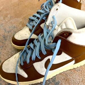 Nike Dunk High PRM Brown and Blue Retro